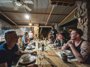 Leckeres Abendessen in Namibia mit Afrikascout