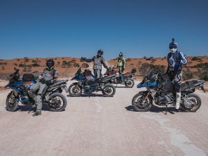 Motorrad Reisegruppe in Namibia mit Wunderlich und Afrikascout