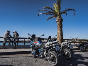 Pause auf der Motorradtour in Namibia mit Afrikabiker